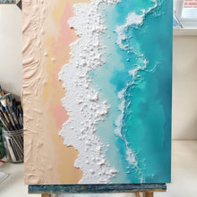 Load image into Gallery viewer, 3D Minimalist Pink and Blue Ocean Wall Art