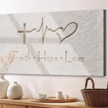 Load image into Gallery viewer, Faith, Hope, Love Faith Wall Art IV