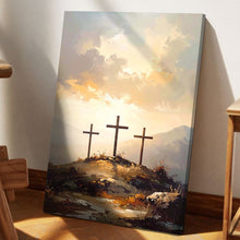 Load image into Gallery viewer, Three Crosses on Calvary Faith Wall Art