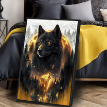 Load image into Gallery viewer, Eclipse of the Alpha Wolf Wall Art