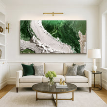 Load image into Gallery viewer, Green Rivers Abstract Wall Art IV