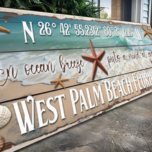 Load image into Gallery viewer, Personalized Beach House Coastal Sign III