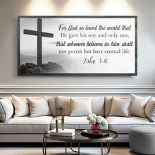 Load image into Gallery viewer, John 3:16: For God So Loved The World Faith Sign V