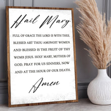 Load image into Gallery viewer, The Hail Mary Faith Sign