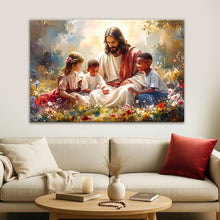 Load image into Gallery viewer, Jesus With Children Faith Wall Art VII