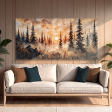 Load image into Gallery viewer, Rustic Forest Sunset Wall Art