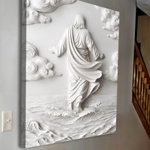 Load image into Gallery viewer, 3D Minimalist Jesus Walking on Water Wall Art