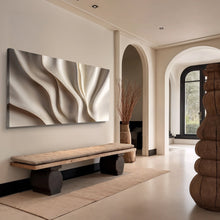 Load image into Gallery viewer, Beige Minimalist Wall Art V