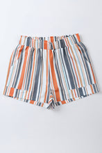 Load image into Gallery viewer, Striped Elastic Waist Shorts