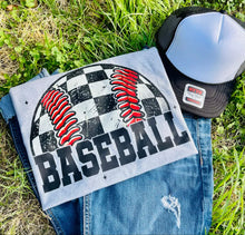 Load image into Gallery viewer, Checkered Baseball (DTF Tee)