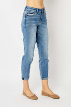 Load image into Gallery viewer, Judy Blue Full Size Cuffed Hem Low Waist Slim Jeans