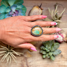 Load image into Gallery viewer, MJ Freeform Turquoise Ring – Sterling Silver