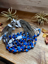 Load image into Gallery viewer, Sterling Silver &amp; Spiny Oyster Choker with Lapis – Summer Necklace