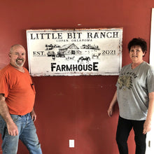 Load image into Gallery viewer, Rustic Farmhouse Personalized Sign II