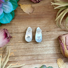 Load image into Gallery viewer, 15 - Sterling Silver Ribbon Royston Turquoise Stud Earrings by Jason Ogg