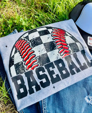 Load image into Gallery viewer, Checkered Baseball (DTF Tee)