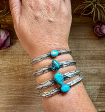 Load image into Gallery viewer, Turquoise Cuff Bracelet – Sterling Silver