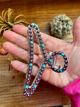 Load image into Gallery viewer, New Style - Turquoise/ faux pearl mix Hair Clips
