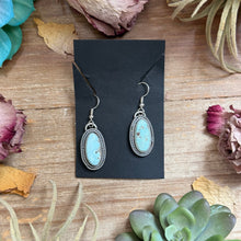 Load image into Gallery viewer, 32 - Sterling Silver Dry Creek Turquoise Dangle Earrings by Shay Pfeiffer