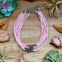 Load image into Gallery viewer, Pink Shell Heishi Necklace  – 15"