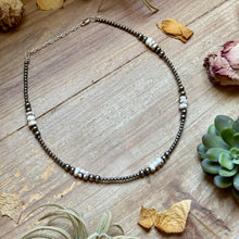 Load image into Gallery viewer, Wild Horse &amp; Sterling Silver Pearl Necklace