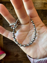 Load image into Gallery viewer, 3 mm &amp; 6 mm Sterling Silver Pearls bracelet