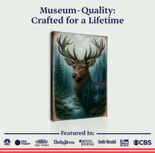 Load image into Gallery viewer, Misty Stag Double Exposure Wall Art