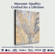 Load image into Gallery viewer, Luxury Gold and Silver Leaf Wall Art
