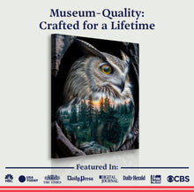 Load image into Gallery viewer, Owl Double Exposure Wall Art