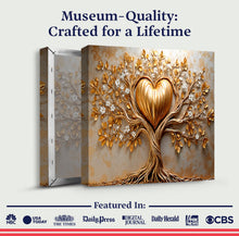 Load image into Gallery viewer, Golden Tree Heart Wall Art