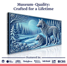 Load image into Gallery viewer, 3D Wolves Wall Art VI