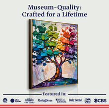 Load image into Gallery viewer, Rainbow Tree Abstract Wall Art