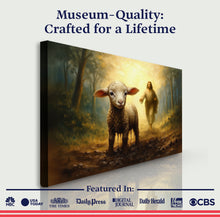 Load image into Gallery viewer, Jesus Running After A Lost Lamb Faith Wall Art