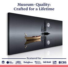 Load image into Gallery viewer, Modern Minimalist Night Lake Wall Art