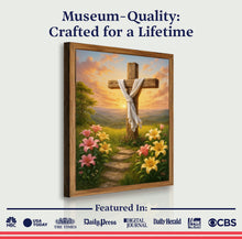 Load image into Gallery viewer, Cross and Flowers Faith Wall Art II