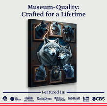 Load image into Gallery viewer, 3D Wolf Collage Wall Art II