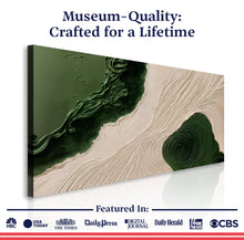 Load image into Gallery viewer, Green Rivers Abstract Wall Art XII