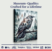 Load image into Gallery viewer, Crow Double Exposure Wall Art