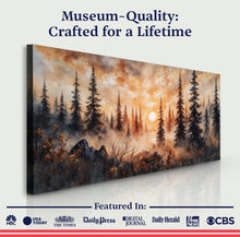 Load image into Gallery viewer, Rustic Forest Sunset Wall Art