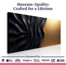 Load image into Gallery viewer, Black And Gold Minimalist Abstract XIII