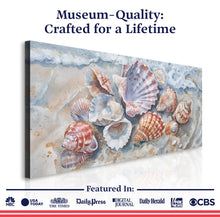 Load image into Gallery viewer, Sea Shells Modern Coastal Wall Art