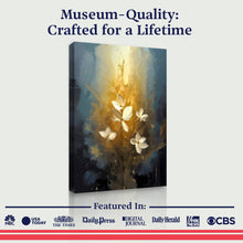 Load image into Gallery viewer, Golden Glow Elegant Flower Wall Art