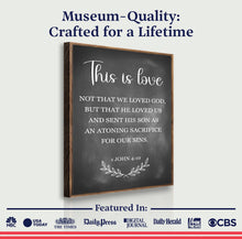 Load image into Gallery viewer, This Is Love - 1 John 4:10 Faith Sign