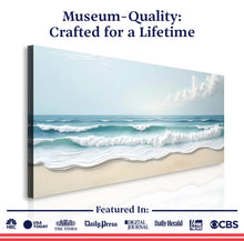 Load image into Gallery viewer, Serene Ocean Wave Coastal Wall Art XIV