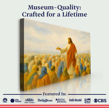 Load image into Gallery viewer, Jesus Speaking To Crowd Faith Wall Art II