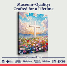 Load image into Gallery viewer, Cross Floral Field Faith Wall Art II