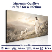 Load image into Gallery viewer, Jesus Protects The Lamb From Wolves Faith Wall Art X