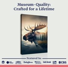 Load image into Gallery viewer, Moose Double Exposure Wall Art