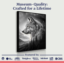 Load image into Gallery viewer, Wolf Double Exposure Wall Art II