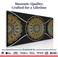 Load image into Gallery viewer, Gold Sacred Geometry Wall Art